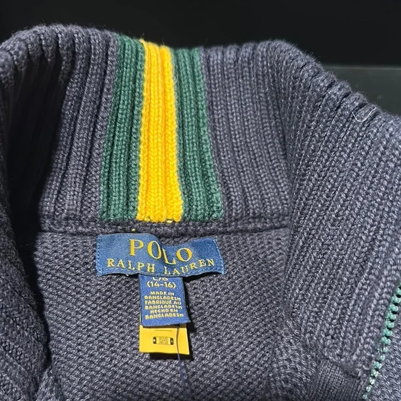 Polo by Ralph Lauren Boys Navy Sweater - Picture 2 of 3